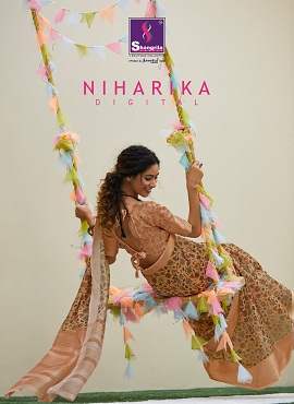 Shangrila Niharika Digital Soft Linen Daily Wear Saree Collections